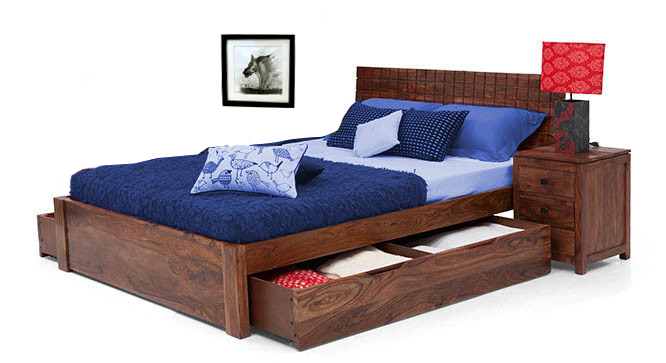 Persia Storage Bed (TeakFinish)